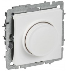 BRITE Светорегулятор поворотно-нажимной 600Вт СС10-1-0-БрАБ арктический белый   BR-D20-0600-K91  IEK