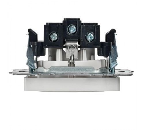 BRITE Розетка с заземлением со шторками 16А РС14-1-0-БрБ белый  BR-R14-16-K01  IEK