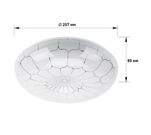 Светильник потолочный светодиодный SPB-6-18-6,5K Pautina 18Вт 6500K  Б0054068  ЭРА
