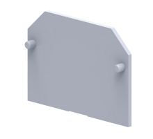 Крышка концевая для клеммы проходной OptiClip EP6/10U-серый  289806  КЭАЗ