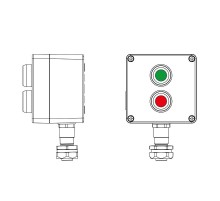 Взрывозащищенный пост управления из алюминия CPE-A-12-(1xP1G(11)-1xP1R(11))-1xKAEPM2MHK-20(C)1Ex d e IIC Т5 Gb / Ex tb IIIC T95°CDb IP66  2201.121.22