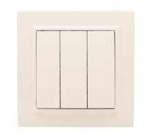 Выключатель 3-кл. СП 10А бежевый Минск EKFERV10-024-20EKF