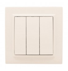 Выключатель 3-кл. СП 10А бежевый Минск EKFERV10-024-20EKF