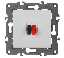 14-3111-01 Розетка аудио, IP20, Эра Elegance, белый  Б0034320  ЭРА