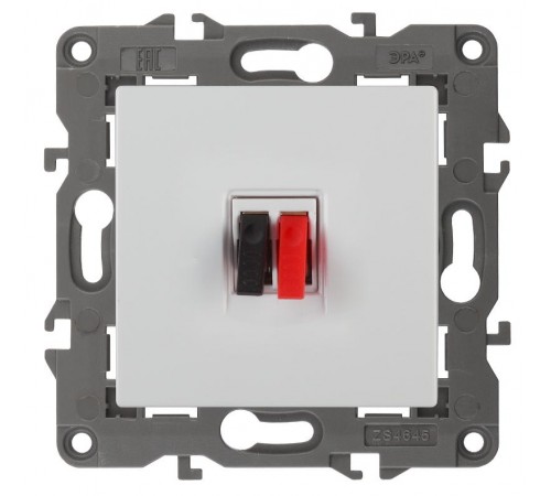 14-3111-01 Розетка аудио, IP20, Эра Elegance, белый  Б0034320  ЭРА