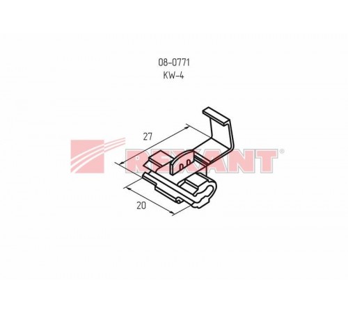 Ответвитель питания 1.0-2.5 мм (ОВ-2/ЗПо-1 1,0-2,5) синий  08-0771  REXANT