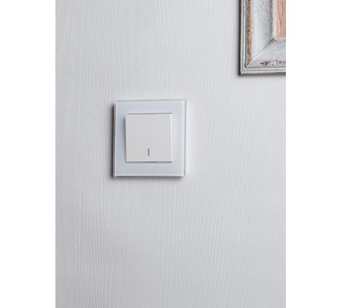 BRITE Выключатель 1-клавишный проходной с индикацией 10А ВС10-1-7-БрБ белый  BR-V12-1-10-K01  IEK