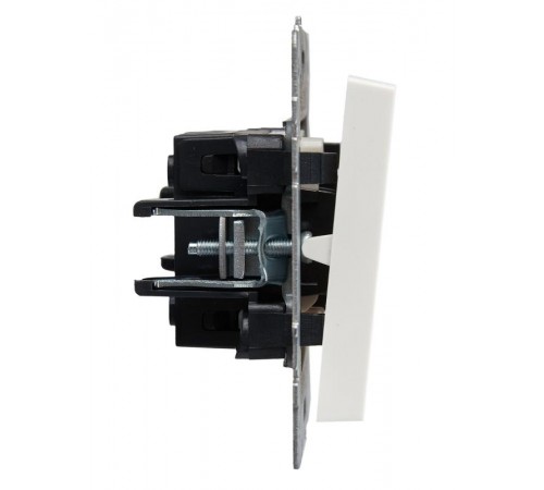 BRITE Выключатель 1-клавишный проходной с индикацией 10А ВС10-1-7-БрБ белый  BR-V12-1-10-K01  IEK