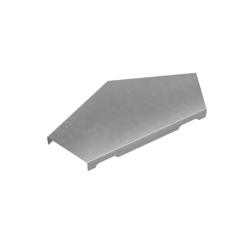Крышка горизонт. угла 45 гр. 50 мм "ПЛЮС" HD85  KGLplus45-50 HD85   КМ-профиль