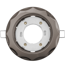 Светильник встраиваемый под лампу GX53 NGX 93 062 NGX-R9-005-GX53 (Звезда черный хром)  93062  Navigator