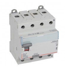 Выключатель дифференциальный (УЗО) DX3-ID 4п 25А 500мА тип AC  411732  Legrand