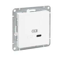 Механизм розетки USB-С, быстрая, белый Эпика EKF  UP1-SOW-USBCF  EKF