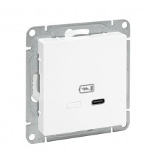 Механизм розетки USB-С, быстрая, белый Эпика EKF  UP1-SOW-USBCF  EKF