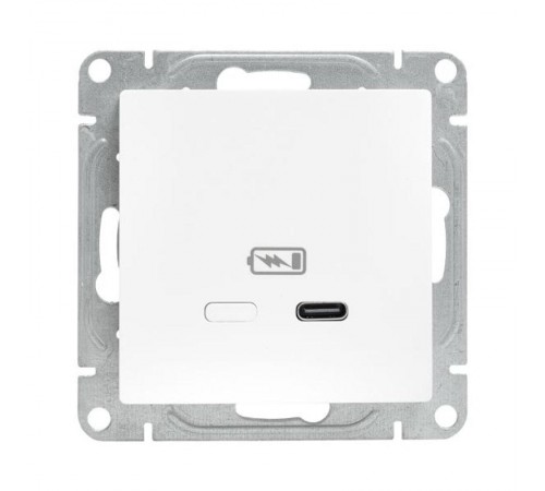 Механизм розетки USB-С, быстрая, белый Эпика EKF  UP1-SOW-USBCF  EKF