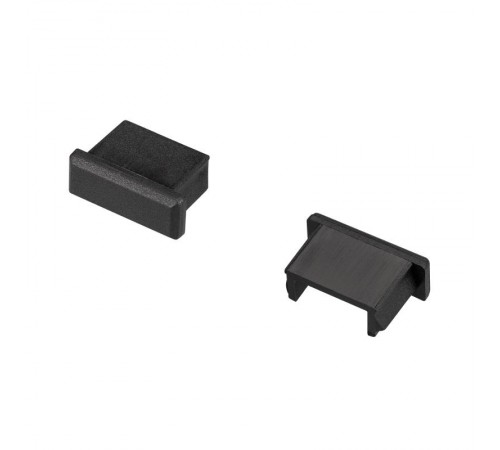 Заглушка для алюминиевого профиля  для MIC черная глухая  020919  Arlight