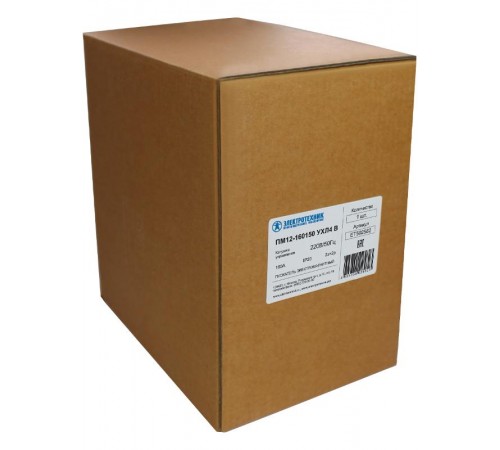 ПМ12-160150 УХЛ4 В, 220В/50Гц, 2з+2р, 160А, нереверсивный, без реле, IP20, пускатель электромагнитный (ЭТ)  ET502582  Электротехник