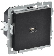 BRITE Роз. USB C 65Вт высокоскор. зар. РЮ12-1-БрЧ черн.  BR-U13-065-K02  IEK