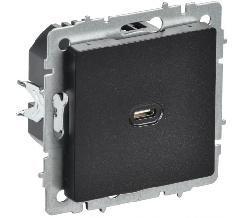 BRITE Роз. USB C 65Вт высокоскор. зар. РЮ12-1-БрЧ черн.  BR-U13-065-K02  IEK