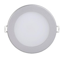 Светильник светодиодный встаиваемый ДВО 1604 серебро круг LED 7Вт 4000 IP20  LDVO0-1604-1-7-K23  IEK