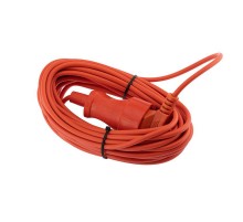 Удлинитель-шнур ПВС 2х0.75, 10 м, б/з, 6 А, 1300 Вт, IP20, оранжевый (Сделано в России)  11-7105  PROconnect