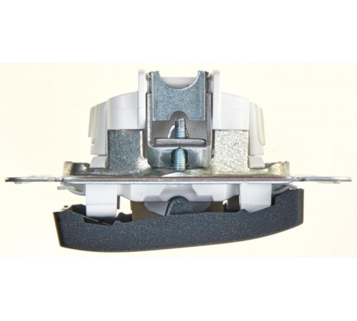 Glossa Антрацит Выключатель 2-клавишный, сх.5, 10АХ  GSL000751  SE