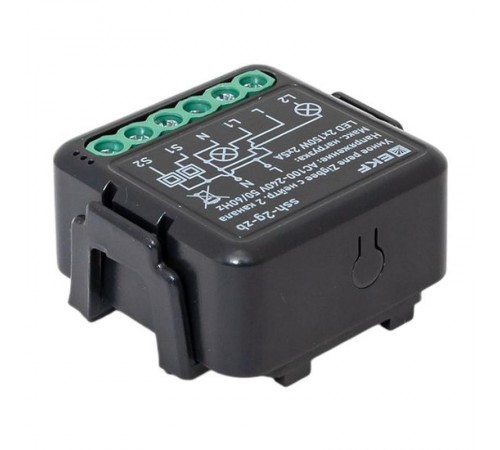 Умное реле в подрозетник 2-канальное с нейтралью Zigbee EKF Connect Select  ssh-2g-zb  EKF