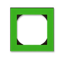 ABB Levit Зелёный / дымчатый чёрный Рамка одинарная 55х55 для механизмов BJE  3901H-A05510 67  2CHH015510A4067  ABB