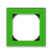 ABB Levit Зелёный / дымчатый чёрный Рамка одинарная 55х55 для механизмов BJE  3901H-A05510 67  2CHH015510A4067  ABB