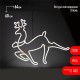 Неоновая фигура Олень, холодный белый свет,  ENIOF - 14  ,  64*60 см, 220V, длина провода 1 м, IP44  Б0051952  ЭРА