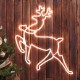 Неоновая фигура Олень, холодный белый свет,  ENIOF - 14  ,  64*60 см, 220V, длина провода 1 м, IP44  Б0051952  ЭРА