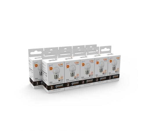 Лампа светодиодная LED Elementary Шар 12W 880lm E27 3000K  53212  Gauss