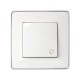 Simon 82 Клавиша с пиктограммой  "звонок" для одноклавишного выключателя, S82, S82N, S82 Detail, белый  82017-30  Simon