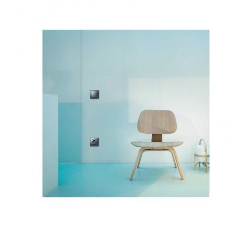 Simon 82 Клавиша для кнопочного выключателя с подсветкой под пиктограммы, S82 Detail алюминий  82013-93  Simon