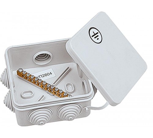 Коробка уравнивания потенциалов 13 подключений 100х100х50 мм44458Ezetek