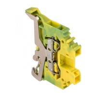 Колодка клеммная самозажимная JXB-S-2.5 24А земля EKF PROxima  plc-jxb-s-2.5pe  EKF