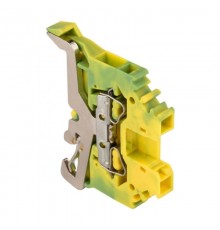 Колодка клеммная самозажимная JXB-S-2.5 24А земля EKF PROxima  plc-jxb-s-2.5pe  EKF