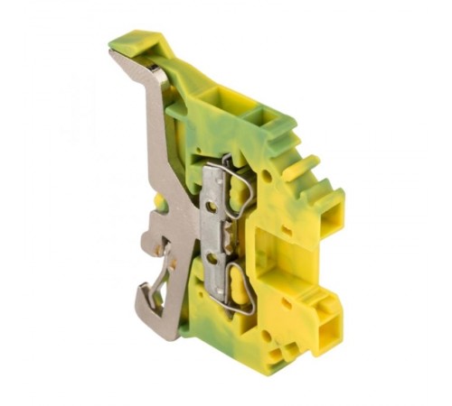 Колодка клеммная самозажимная JXB-S-2.5 24А земля EKF PROxima  plc-jxb-s-2.5pe  EKF