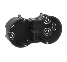 Коробка установочная КУП 2-х местная 141х70х45мм для полых стен саморез. мет. лапки IP20 (100/1200)  Б0051421  ЭРА