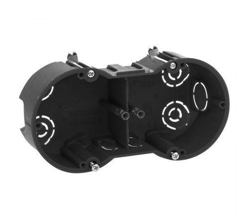 Коробка установочная КУП 2-х местная 141х70х45мм для полых стен саморез. мет. лапки IP20 (100/1200)  Б0051421  ЭРА