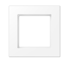 Рамка 1 пост; серия A550; термопласт; белый матовый  A5581BFWWM  Jung