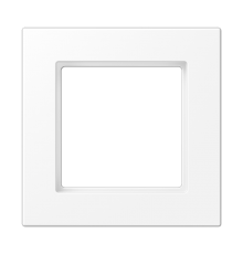 Рамка 1 пост; серия A550; термопласт; белый матовый  A5581BFWWM  Jung