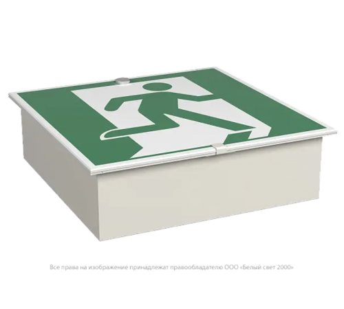 Световой указатель аварийного освещения BS-ESTETICA-73-S1-INEXI3  a15980  Белый свет