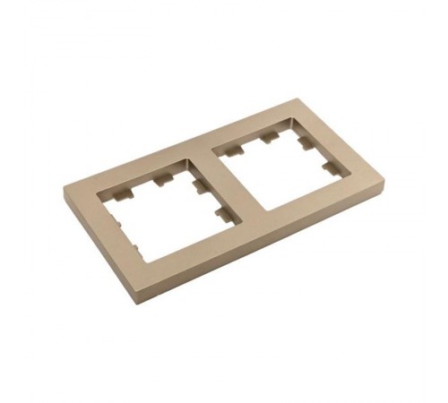 2 - местная рамка, шампань, пластик Эпика  UP1-FPC-02 EKF