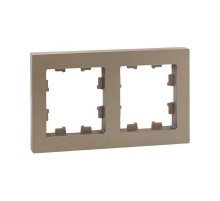 2 - местная рамка, шампань, пластик Эпика  UP1-FPC-02 EKF