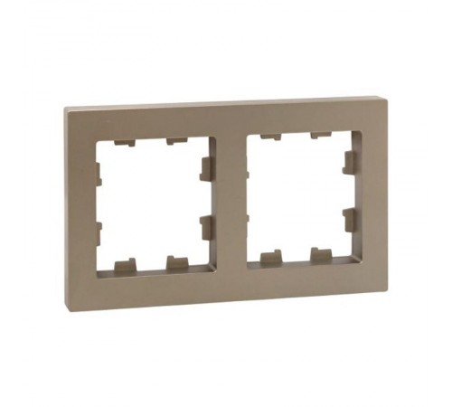 2 - местная рамка, шампань, пластик Эпика  UP1-FPC-02 EKF