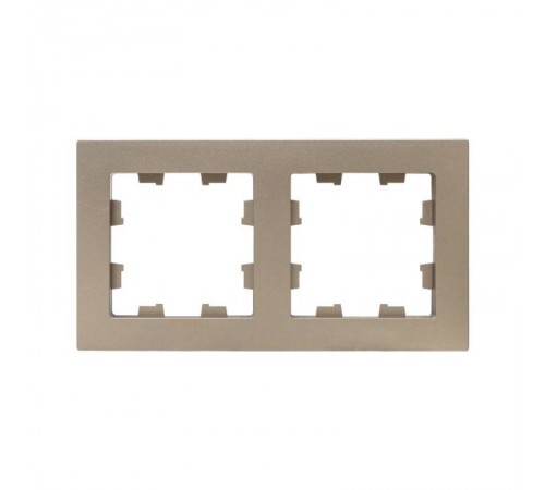 2 - местная рамка, шампань, пластик Эпика  UP1-FPC-02 EKF