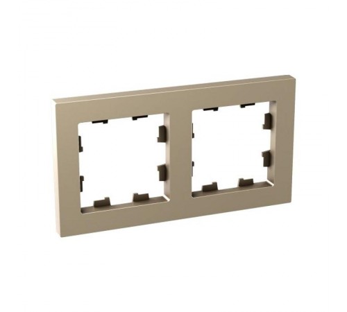 2 - местная рамка, шампань, пластик Эпика  UP1-FPC-02 EKF