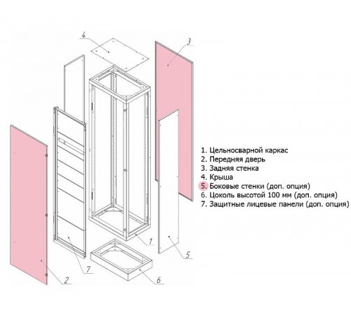 Стенка боковая Метэл 2 640х2000  03.260  МЕТЭЛ