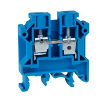 Клемма проходная винтовая OptiClip CTS-10-I-BU-57A-(0,5-10)-синий  289778  КЭАЗ