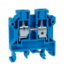 Клемма проходная винтовая OptiClip CTS-10-I-BU-57A-(0,5-10)-синий  289778  КЭАЗ